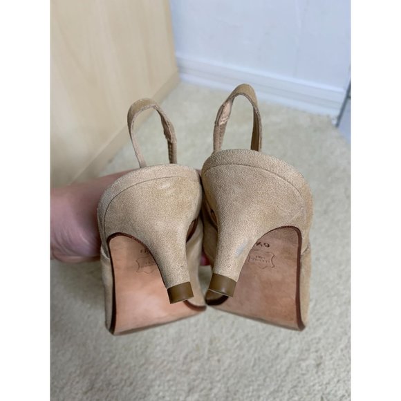 Talbots Tan Leather Heels Shoes Women's Size 6.5B - Picture 8 of 11